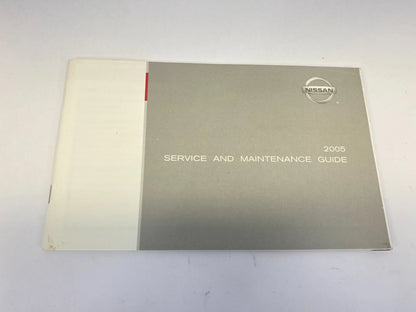 2005 NISSAN ALTIMA OWNER'S MANUAL & WARRANTY INFORMATION GUIDE BOOK W/ CASE OEM