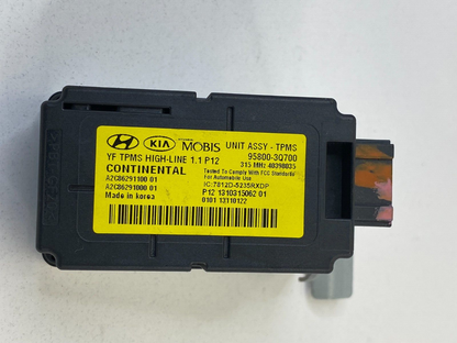 2014 Hyundai Sonata 2.4 AT Tire Pressure Monitor Control Module Unit 95800-3Q700