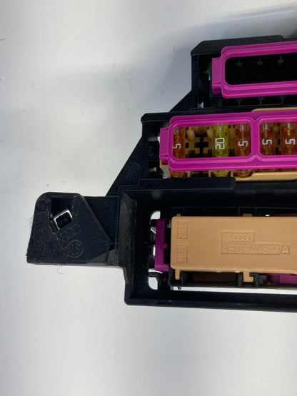 09-12 AUDI A4 QUATTRO FRONT INTERIOR CABIN FUSE BOX RELAY UNIT OEM 4E0941817A