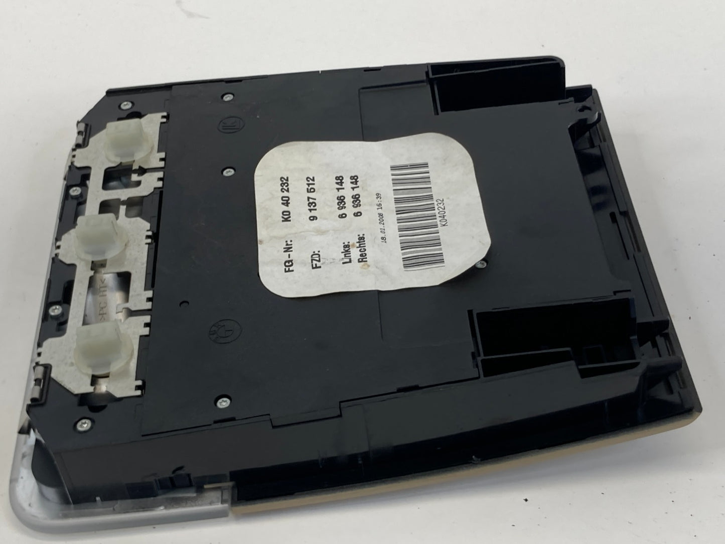 2007 2008 BMW 328xi Roof Overhead Console Dome Map Light Lamp w/ Sunroof Switch