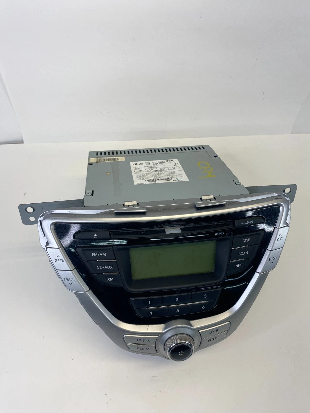 2011-2013 HYUNDAI ELANTRA RADIO AM/FM RECEIVER 6 DISC CD MP3 96170-3X150BLH OEM