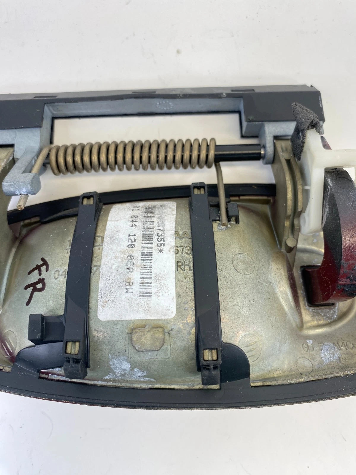 2003-2007 SAAB 9-3 FRONT RIGHT PASSENGER DOOR EXTERIOR DOOR HANDLE 294 CHILI RED