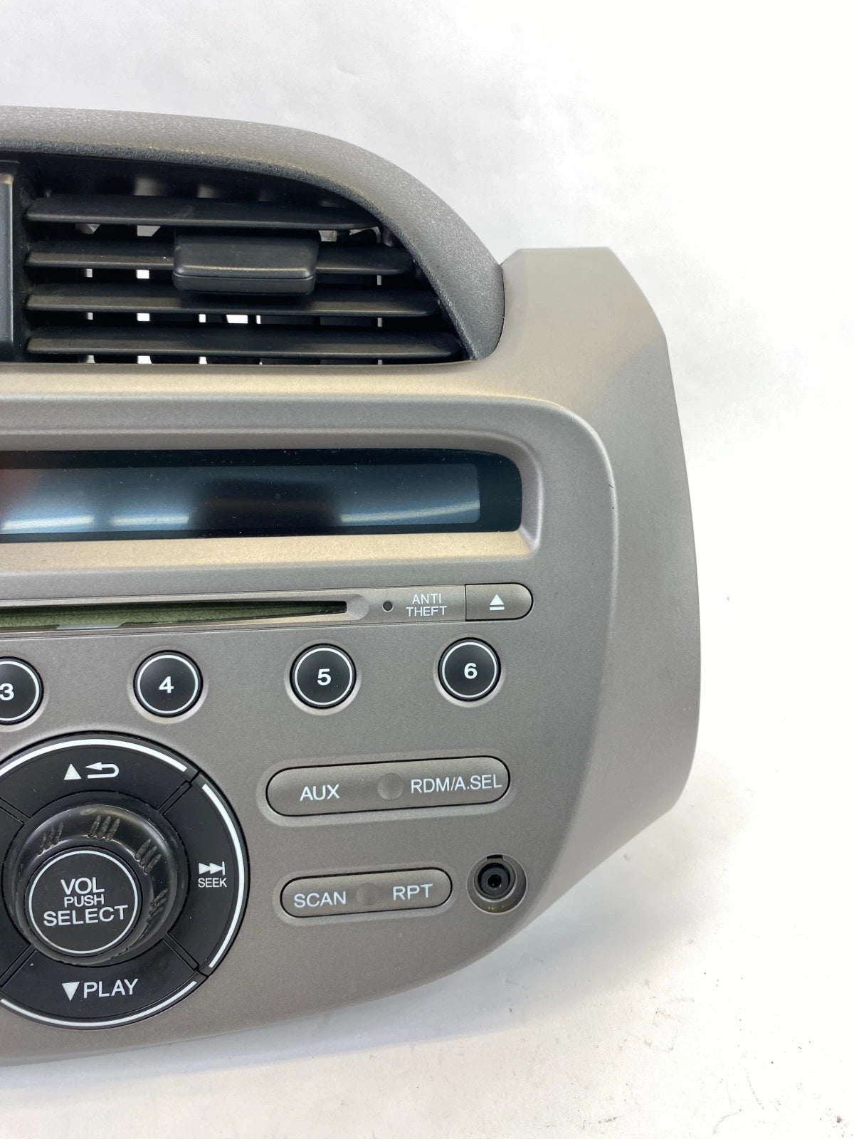 09-13 HONDA FIT AM FM RADIO STEREO DASH BEZEL PANEL ASSEMBLY 39100-TK6-A013 OEM