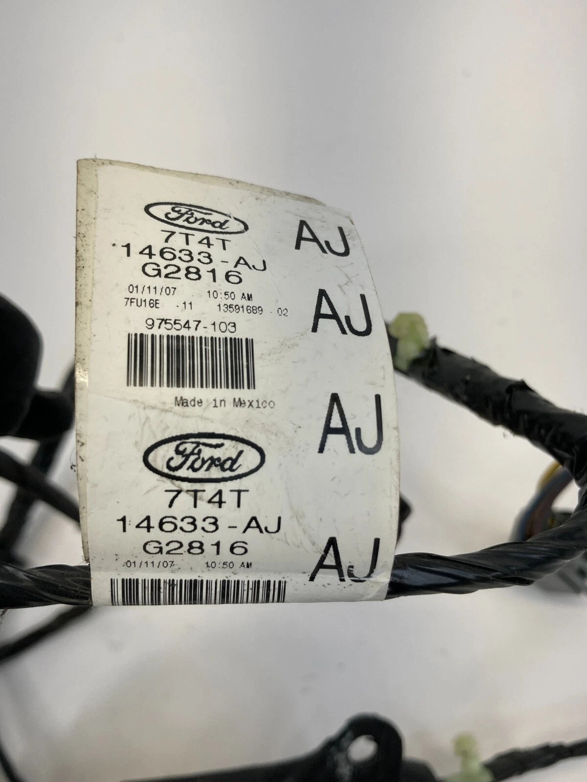 2007 2008 2009 2010 FORD EDGE REAR LEFT SIDE DOOR WIRING HARNESS 7T4T-14633-AJ