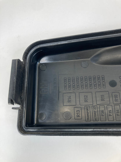 03-11 Saab 9-3 93 2.0L Engine Fuse Relay Box Fusebox Cover Lid Top 24438039 OEM