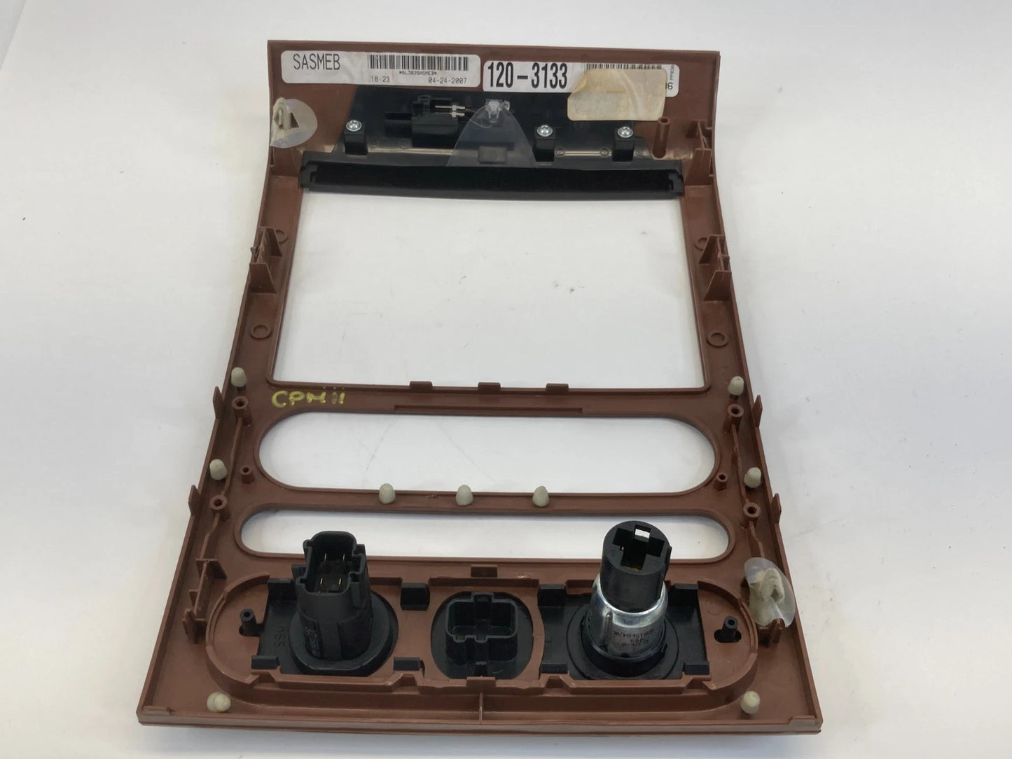 2004-2008 FORD F150 CENTER DASH RADIO BEZEL TRIM PANEL WOODGRAIN 6L302SASMEB OEM