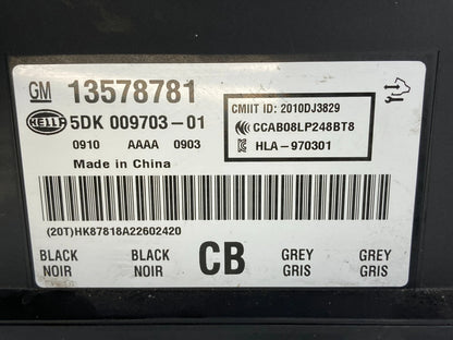 2013 BUICK REGAL THEFT LOCKING KEYLESS ENTRY CONTROL MODULE UNIT 13578781 OEM