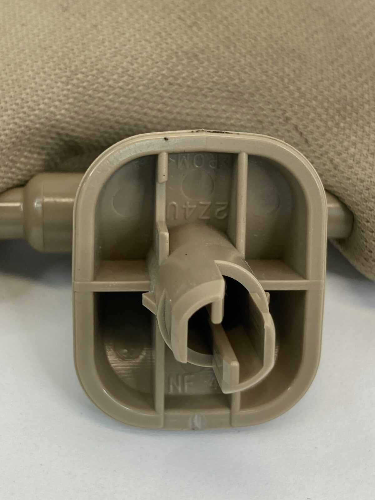 08-10 Honda Accord Driver Left Sun Visor Shade w/ Mirror Illuminated Ivory OEM