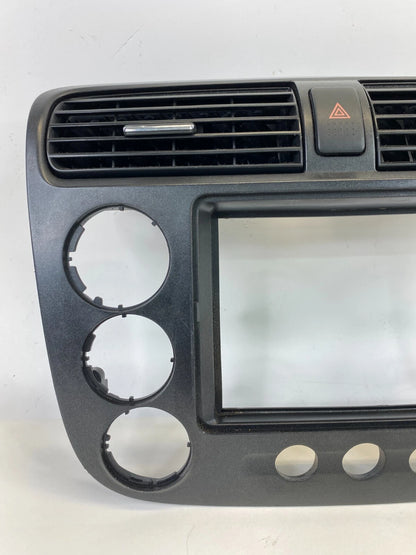 01-05 HONDA CIVIC CENTER DASH RADIO CLIMATE BEZEL PANEL W/ AIR VENT 77260S5A OEM