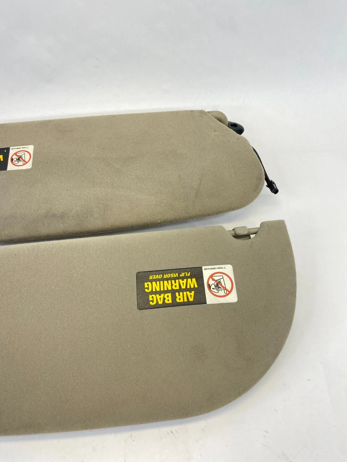 2003 2004 LINCOLN TOWN CAR SUNVISOR ILLUMINATED SET PAIR LEFT & RIGHT BEIGE OEM