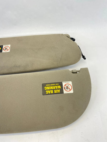2003 2004 LINCOLN TOWN CAR SUNVISOR ILLUMINATED SET PAIR LEFT & RIGHT BEIGE OEM