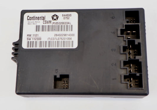 2011-2013 JEEP GRAND CHEROKEE FRONT HEADTED SEAT CONTROL MODULE UNIT 05026633AL