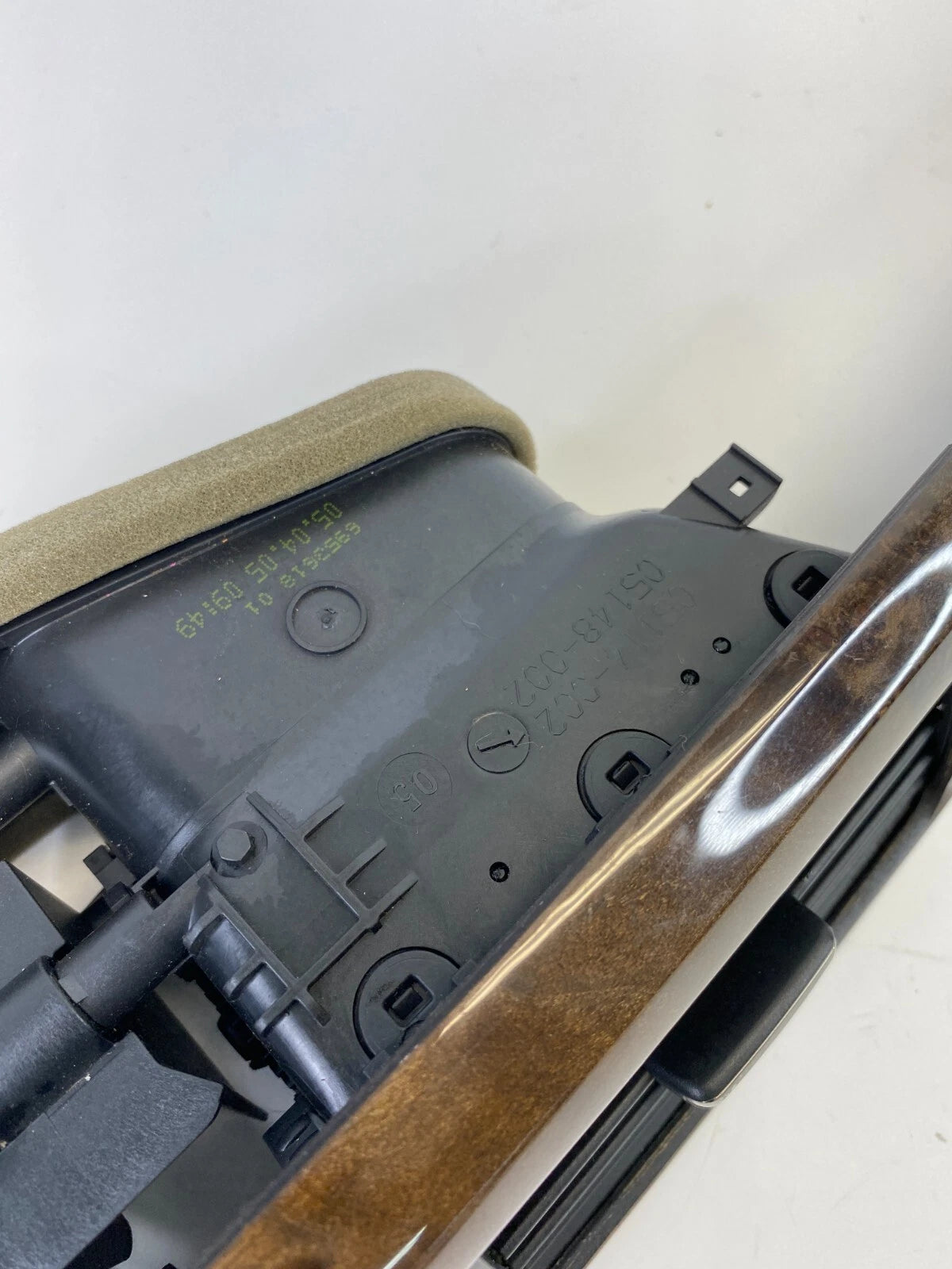 06 07 BMW 530i 08-10 535i DASH RIGHT SIDE MOLDING GARNISH WOODGRAIN TRIM W/ AC