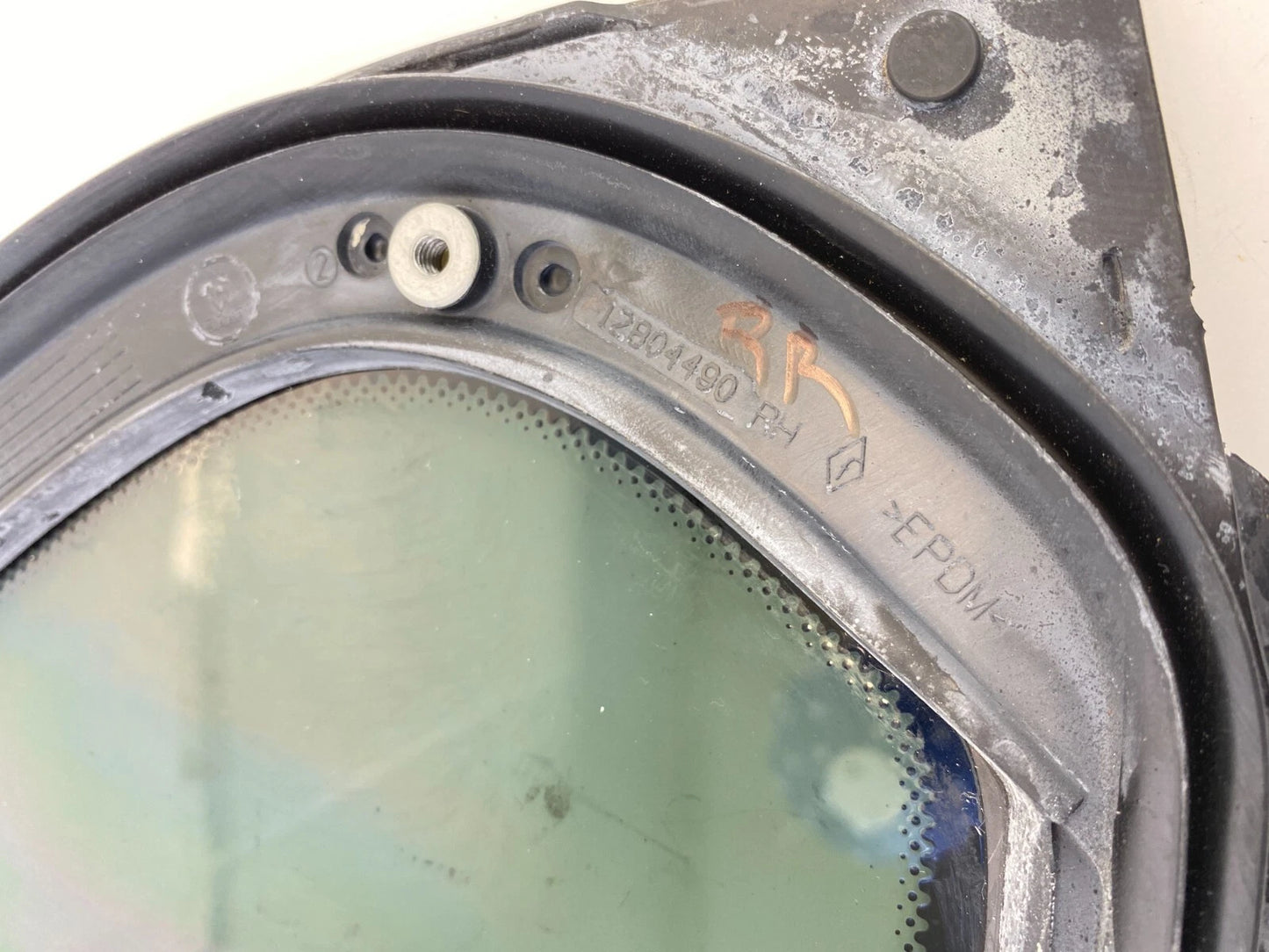 2003-2011 SAAB 9-3 SEDAN REAR RIGHT DOOR WINDOW VENT QUARTER GLASS 12804490 OEM