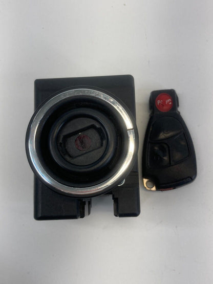 00-02 Mercedes S500 Ignition Start Switch Module & Key Fob Keyless 2205450308