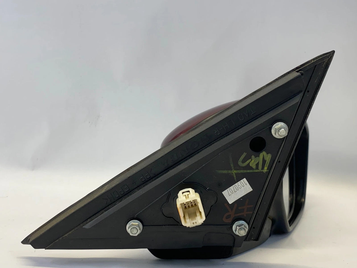 08-12 HONDA ACCORD SEDAN PASSENGER RIGHT SIDE POWER DOOR MIRROR RED PEARL OEM