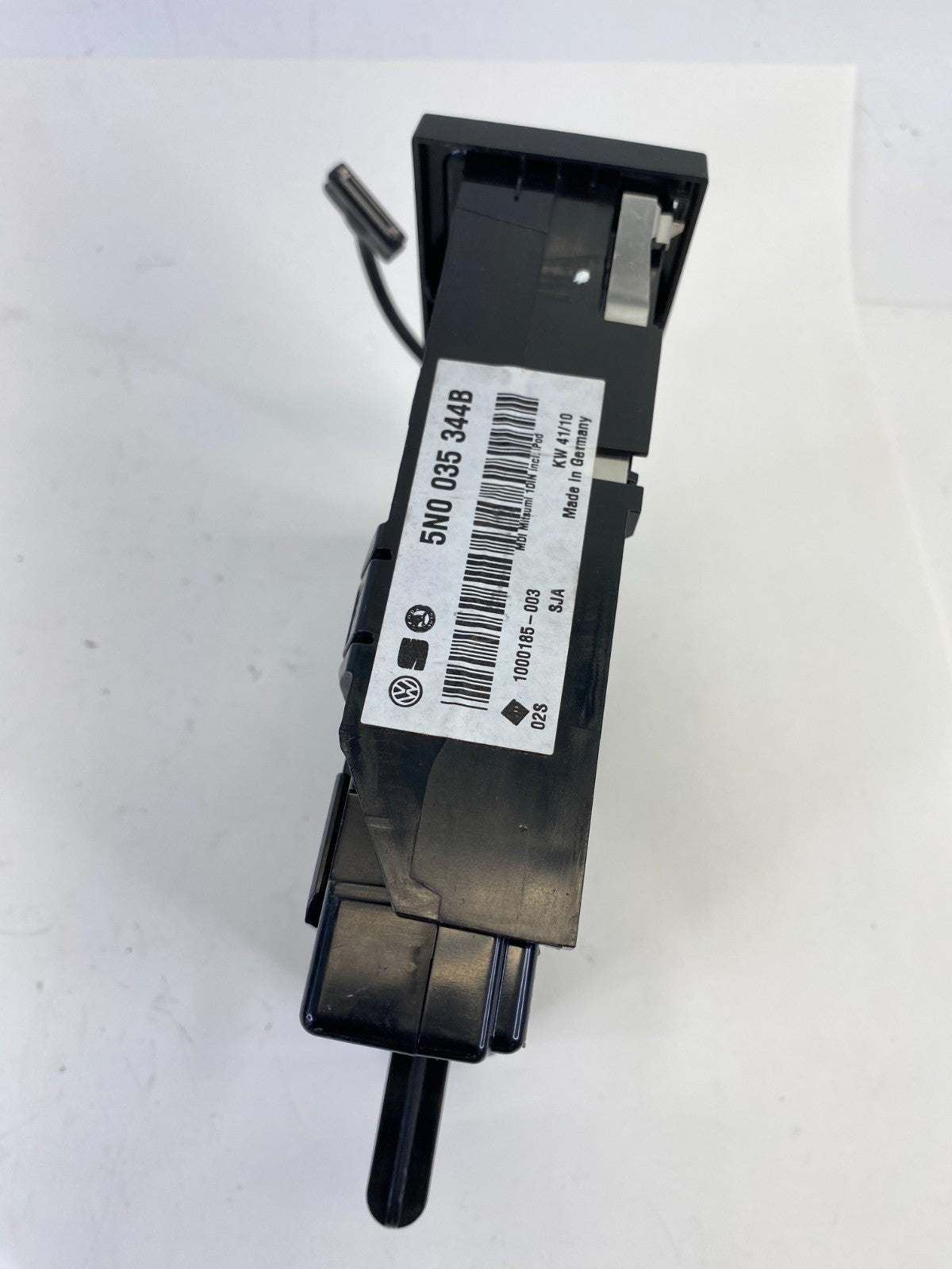 2011 Volkswagen CC Rear Multimedia Interface Socket Module Tray 5N0035342C OEM