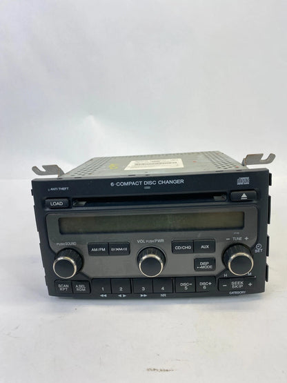 2006-2008 HONDA PILOT AM/FM 6 DISC CD RADIO RECEIVER 39100-S9V-A600 OEM