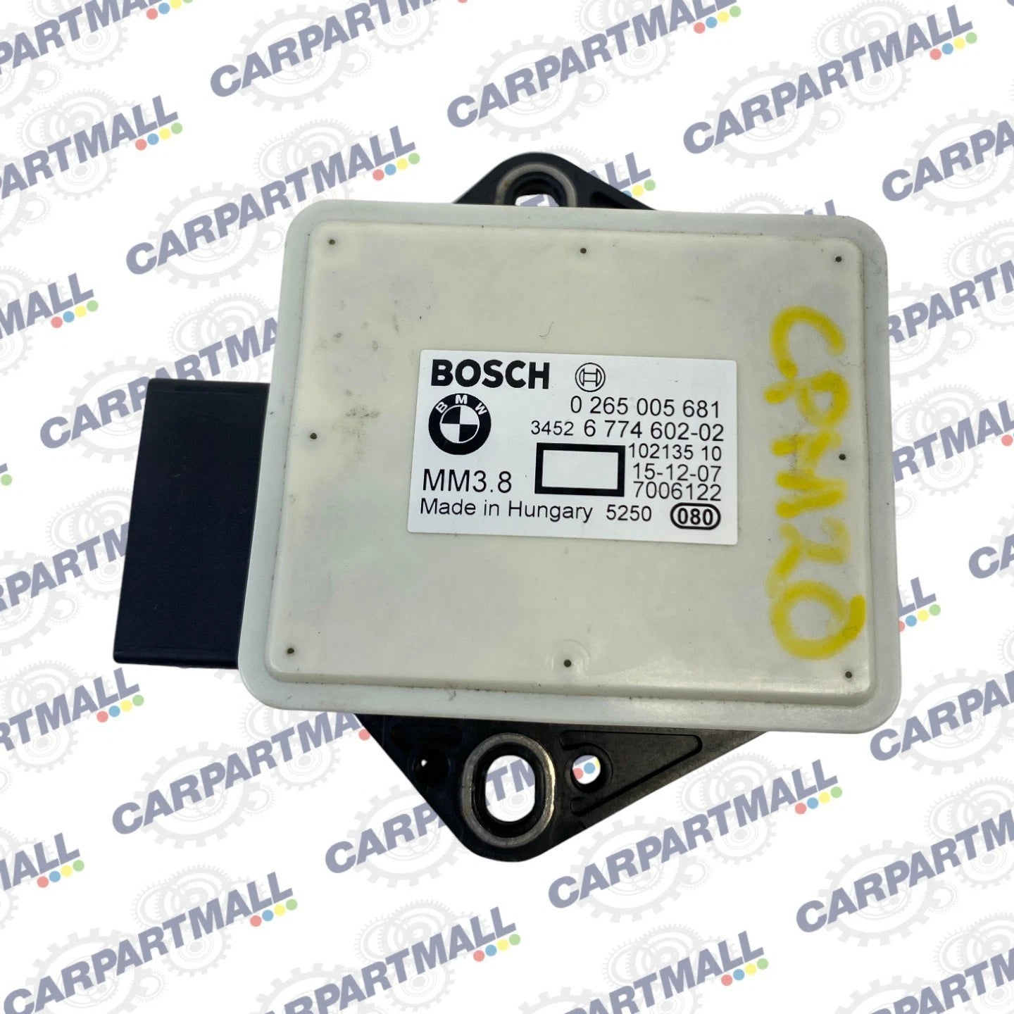 07 08 BMW 328XI YAW RATE SPEED DSC SENSOR CONTROL UNIT MODULE 34526774602 OEM