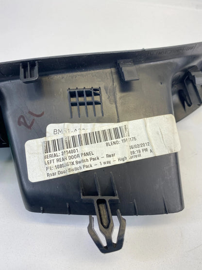 2012-2018 FORD FOCUS REAR LEFT DOOR POWER WINDOW SWITCH W/ BEZEL 1085503X OEM