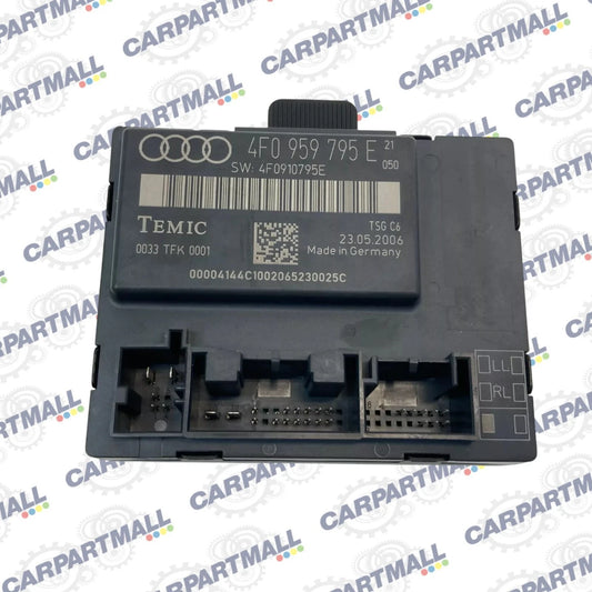 2006 2007 AUDI A6 QUATTRO REAR LEFT SIDE DOOR CONTROL MODULE 4F0-959-795-E OEM