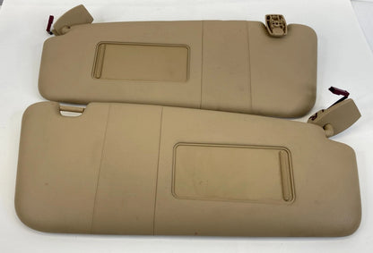 2004-2007 BMW 525I 530I FRONT LEFT RIGHT SUN VISOR SUNSHADE SHIELD PAIR SET OEM