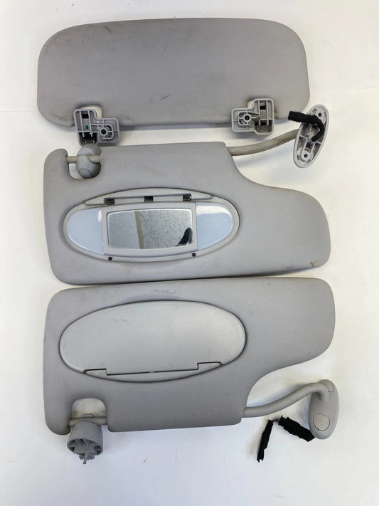 2005 2006 MINI COOPER SUN VISOR PAIR MIRROR LIGHT DRIVER & PASSENGER LH RH OEM