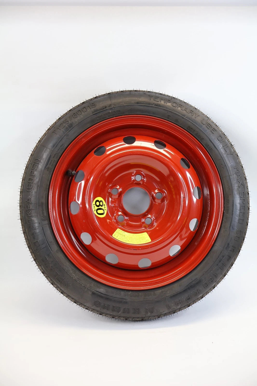 2007-2019 HYUNDAI ELANTRA EMERGENCY SPARE TIRE WHEEL COMPACT DONUT T125/80D15