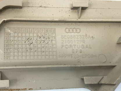 2006-2011 AUDI A6 FRONT RIGHT SEAT BELT TRACK CAP COVER TRIM 8E0-882-328A OEM