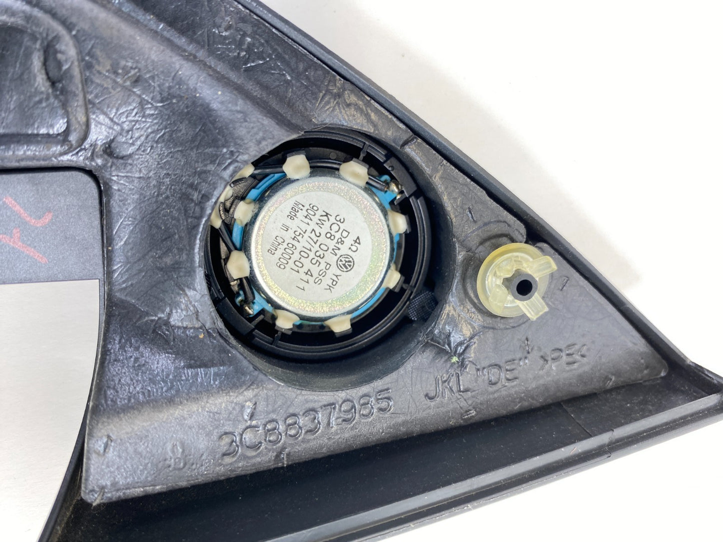 09-12 VW Volkswagen CC Front Left Side Speaker Tweeter W/ Cover Trim 3C8035411