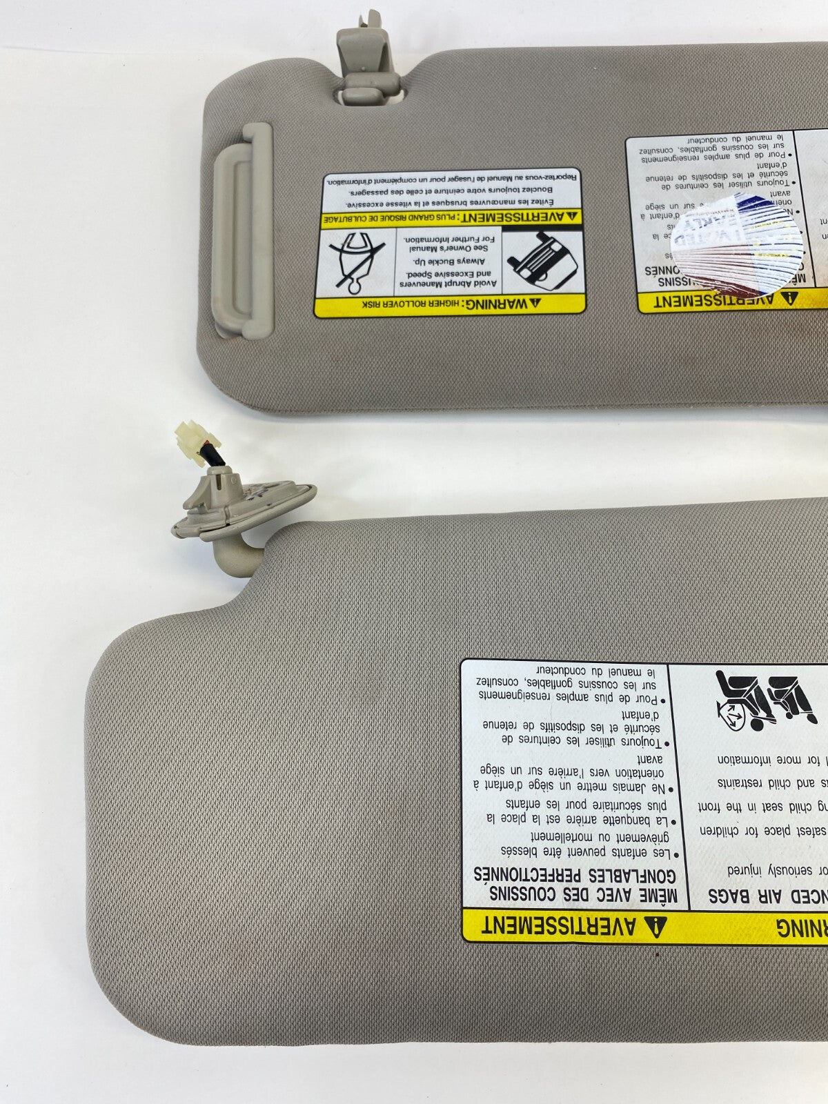 2009-2014 Nissan Murano Sunvisor Left & Right Sun Visor Shade Pair Set OEM