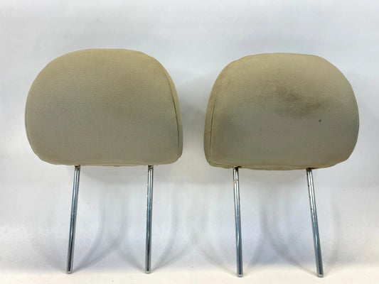 10-13 KIA FORTE SEDAN FRONT SEATS HEADREST HEAD REST LH & RH SET PAIR CLOTH OEM
