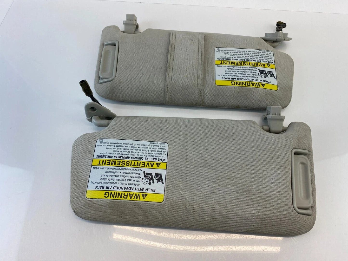 2010-2014 SUBARU LEGACY LEFT & RIGHT SUNVISOR SUN VISOR SHADE SET PAIR ASSY OEM