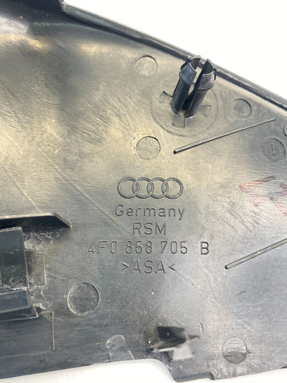05-11 AUDI A6 QUATTRO FRONT LEFT SIDE INNER DOOR CORNER MIRROR COVER 4F858705B