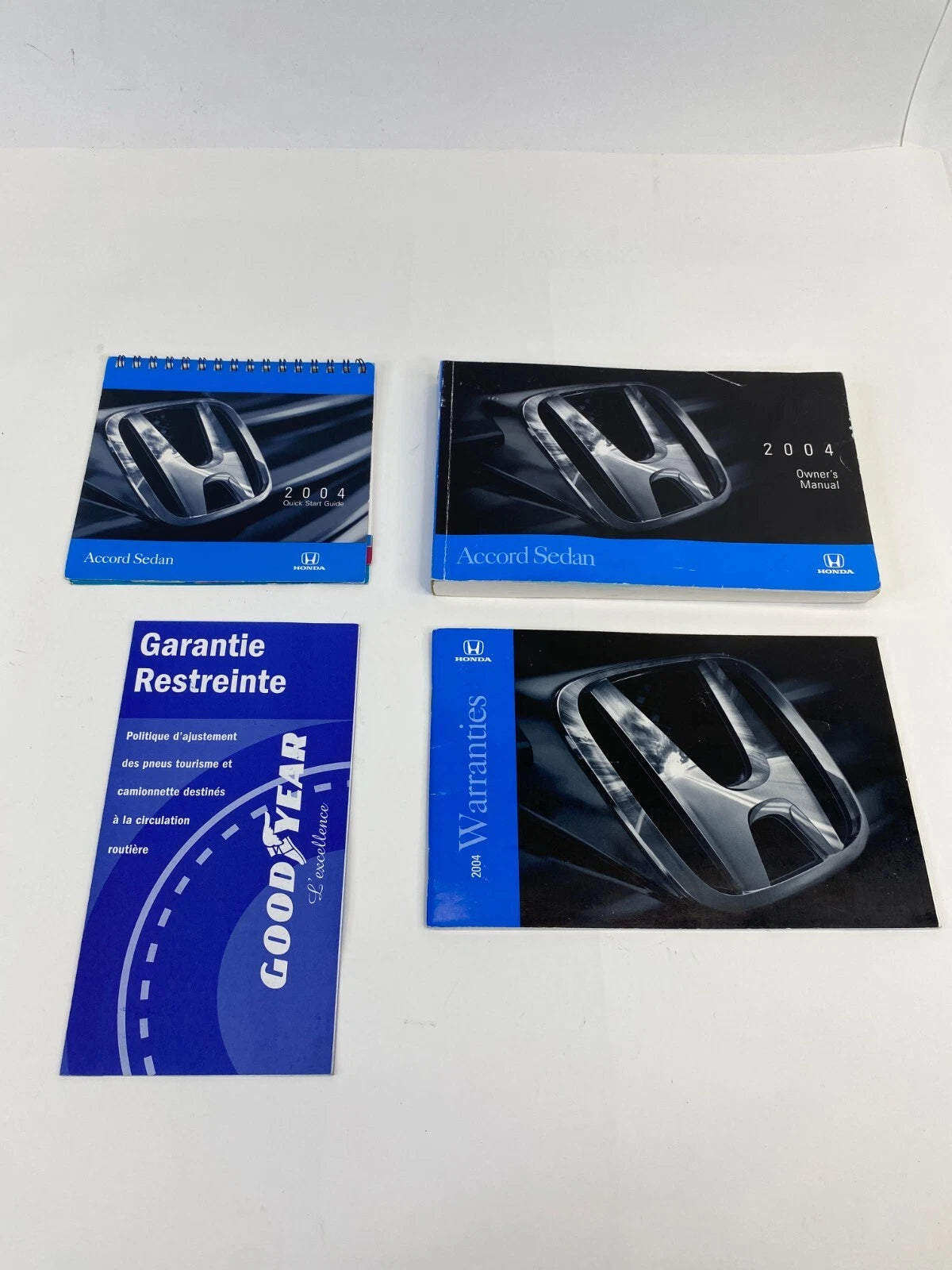 2004 HONDA ACCORD SEDAN OWNER'S MANUAL WARRANTIES & QUICK START GUIDE BOOKS OEM