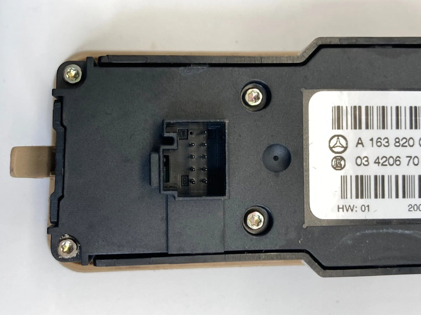 2002 2003 MERCEDES-BENZ ML 320 REAR WINDOW SWITCH W/ CLIMATE CONTROL A1638200326