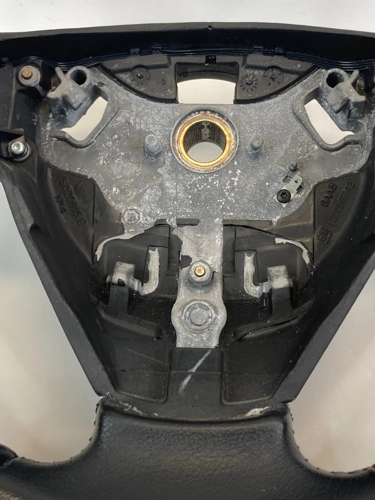 2003-2005 SAAB 9-3 DRIVER STEERING WHEEL W/ AUDIO CONTROL BUTTONS 12796742 OEM