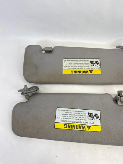 2011-2015 HYUNDAI SONATA SUN VISOR DRIVER & PASSENGER SIDE PAIR SET GRAY OEM