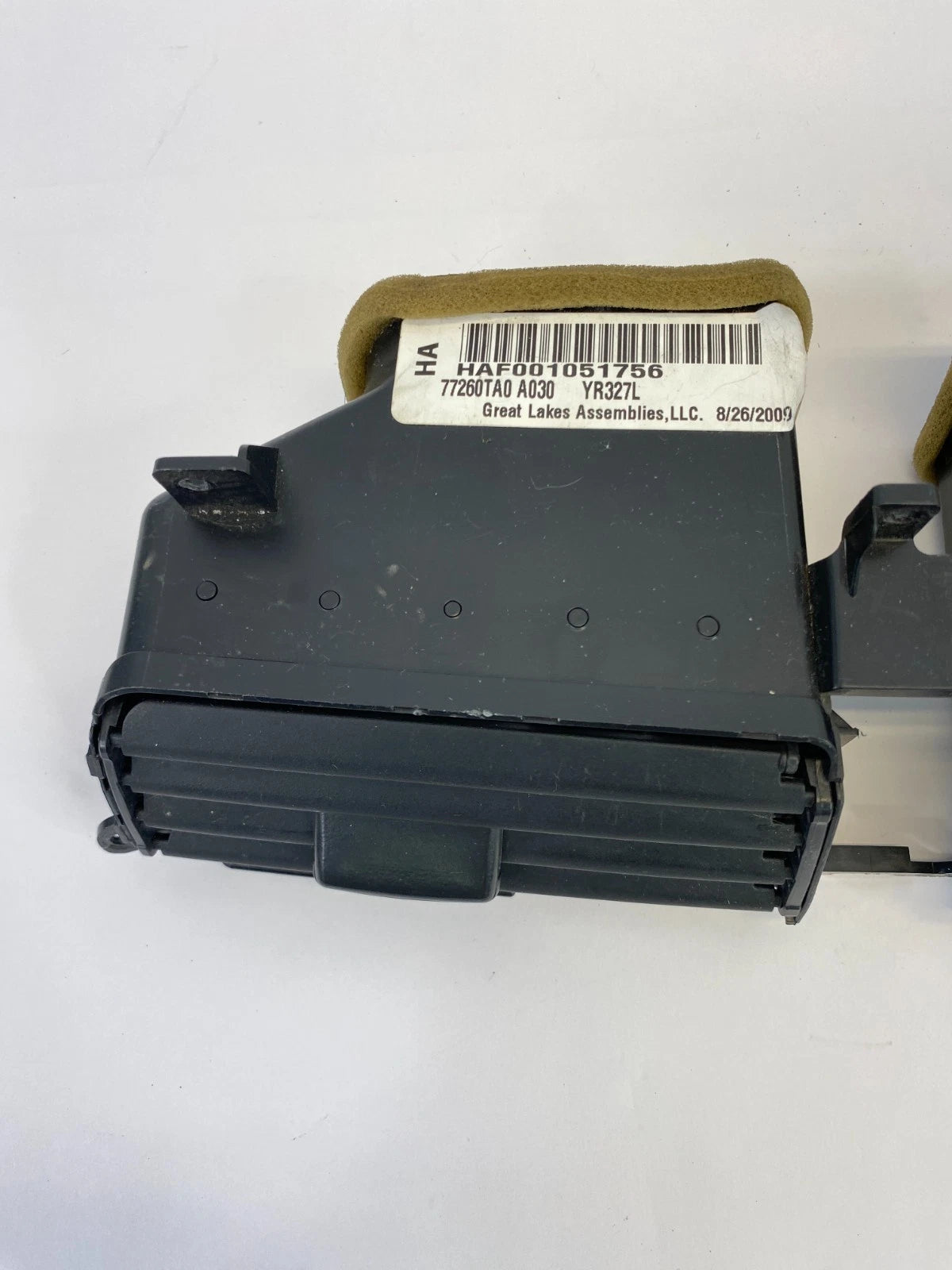 2008-2012 HONDA ACCORD CENTER DASHBOARD AIR CONDITIONER DUAL OUTLET VENT GRILLE