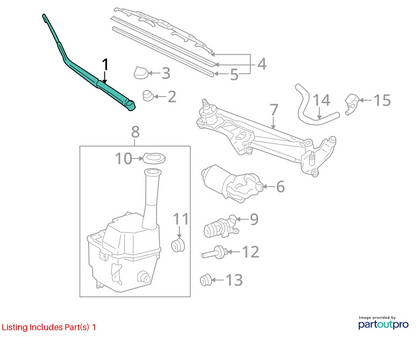 2011-2020 TOYOTA SIENNA FRONT LEFT & RIGHT WINDSHIELD WIPER ARMS PAIR SET 2 OEM