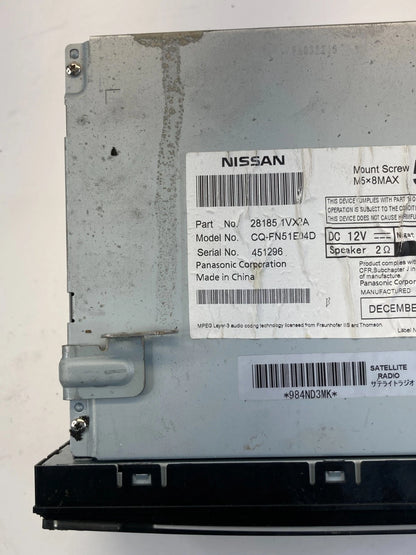 2014 2015 Nissan Rogue Select Radio AM/FM Receiver 6 CD Disc Player 28185-1VX2A