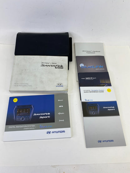 2013 Hyundai Santa Fe Sport Owner's Guide Manual Book Information Set W/ Case