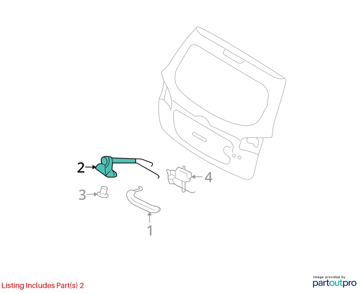 2007-2009 HYUNDAI SANTA FE REAR TRUNK LIFTGATE TAILGATE LOCK LATCH 81230-2B000