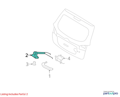 2007-2009 HYUNDAI SANTA FE REAR TRUNK LIFTGATE TAILGATE LOCK LATCH 81230-2B000