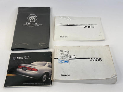 2005 BUICK CENTURY OWNERS MANUAL WARRANTY ASSISTANCE INFORMATION BOOK W/ CASE
