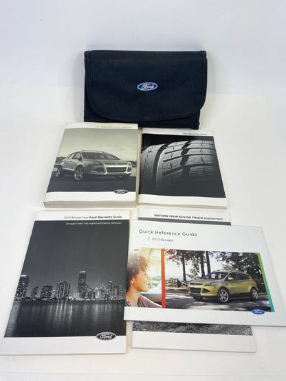 2013 13 Ford Escape Owners Manual Reference Guide Book w/Case OEM