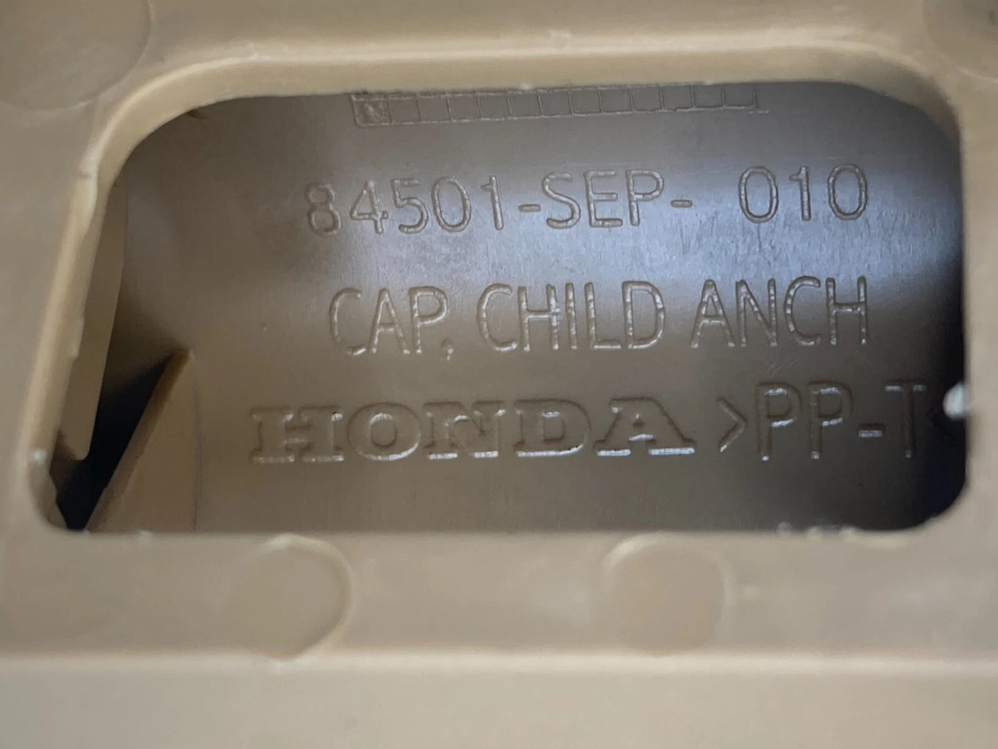 2004-2008 ACURA TL SEDAN SEAT CHILD ANCH ANCHOR COVER CAP TRIM BEZEL 84501SEP010