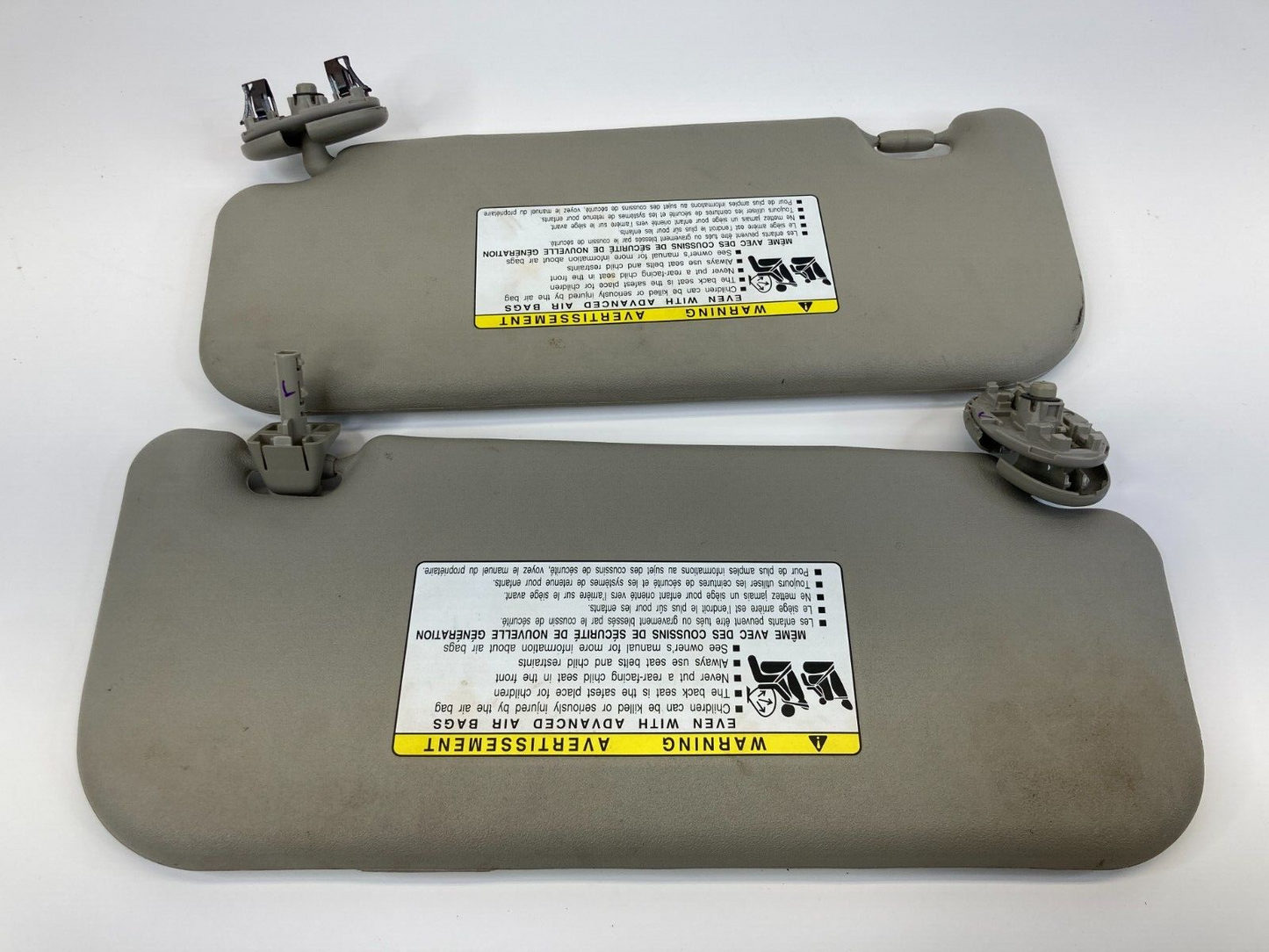 2009-2013 Toyota Corolla Left & Right Side Sunvisor Sun Visor Shade Set Pair