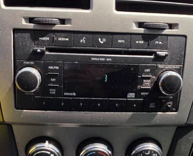 2009 2010 DODGE AVENGER AM FM RADIO CD PLAYER SIRIUS SAT OEM FACTORY P68021161AD