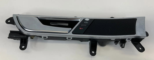 06-11 AUDI A6 FRONT LEFT DRIVER SIDE INNER DOOR HANDLE W/TWEETER 4F0-837-019-C